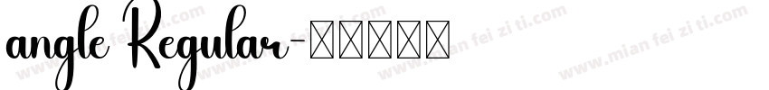 angle Regular字体转换